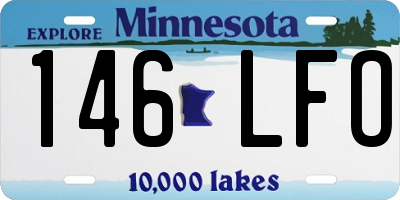 MN license plate 146LFO