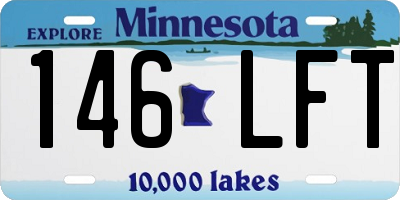 MN license plate 146LFT