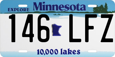 MN license plate 146LFZ