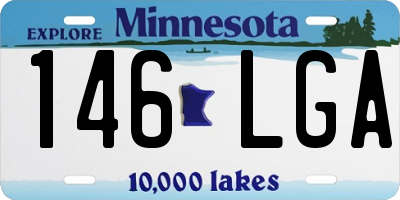 MN license plate 146LGA