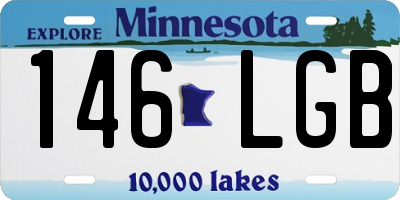 MN license plate 146LGB