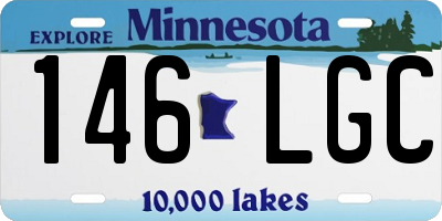 MN license plate 146LGC