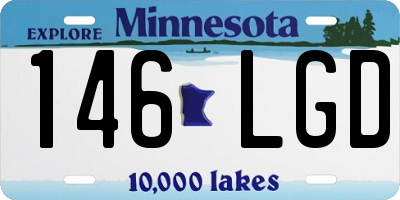 MN license plate 146LGD