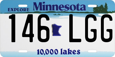 MN license plate 146LGG