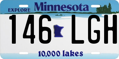 MN license plate 146LGH