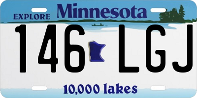 MN license plate 146LGJ