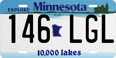 MN license plate 146LGL