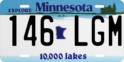 MN license plate 146LGM