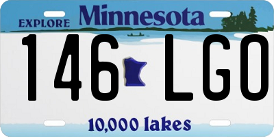MN license plate 146LGO