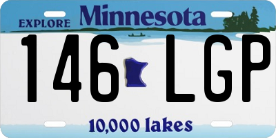 MN license plate 146LGP