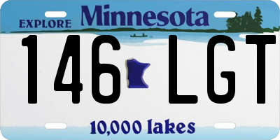 MN license plate 146LGT