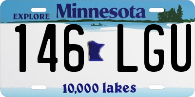 MN license plate 146LGU