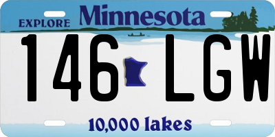 MN license plate 146LGW