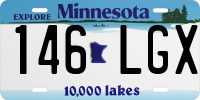 MN license plate 146LGX