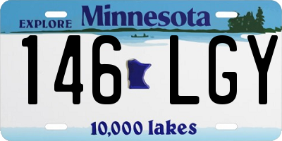 MN license plate 146LGY
