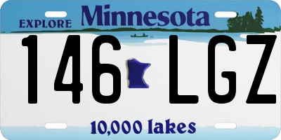 MN license plate 146LGZ