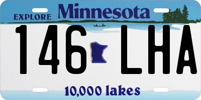 MN license plate 146LHA