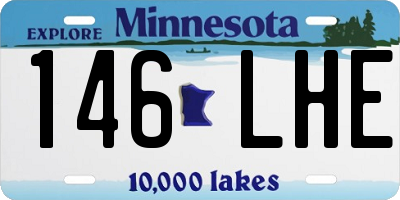 MN license plate 146LHE