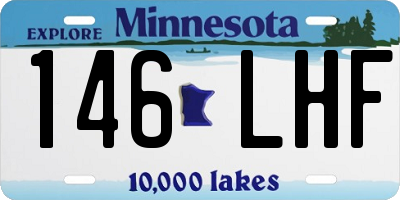 MN license plate 146LHF