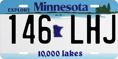 MN license plate 146LHJ