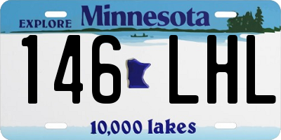 MN license plate 146LHL