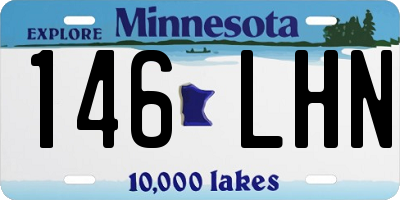 MN license plate 146LHN