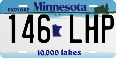 MN license plate 146LHP