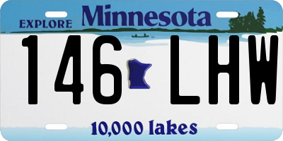 MN license plate 146LHW