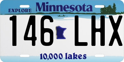 MN license plate 146LHX