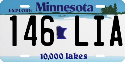 MN license plate 146LIA
