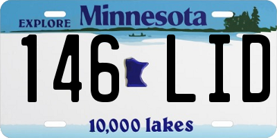 MN license plate 146LID