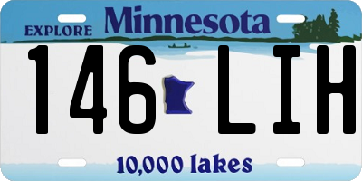 MN license plate 146LIH