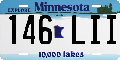 MN license plate 146LII
