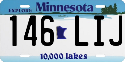 MN license plate 146LIJ