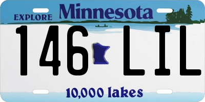 MN license plate 146LIL