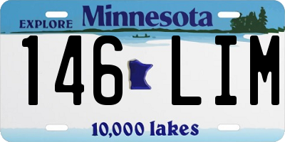 MN license plate 146LIM