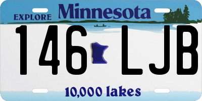 MN license plate 146LJB