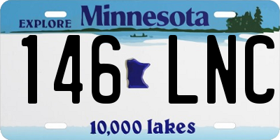 MN license plate 146LNC
