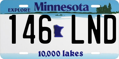 MN license plate 146LND