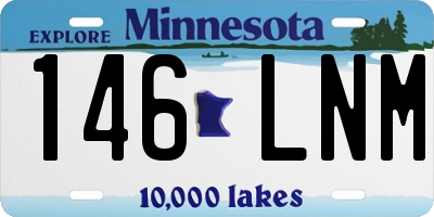 MN license plate 146LNM