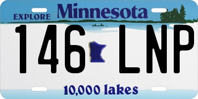 MN license plate 146LNP