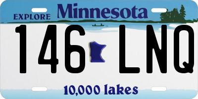 MN license plate 146LNQ