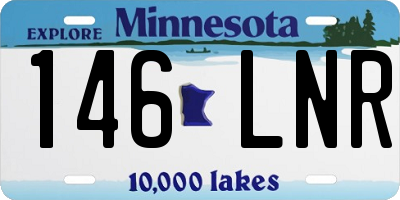 MN license plate 146LNR
