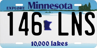 MN license plate 146LNS