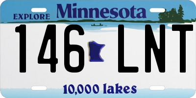 MN license plate 146LNT