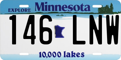 MN license plate 146LNW
