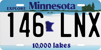 MN license plate 146LNX