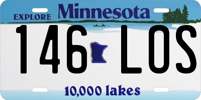 MN license plate 146LOS
