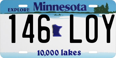 MN license plate 146LOY