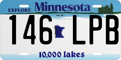 MN license plate 146LPB